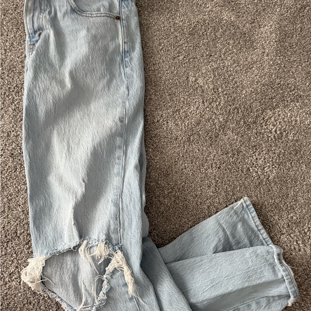 Abercrombie & Fitch Mid Rise Light Blue Jeans